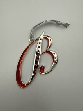 Harvey Lewis Initial B Vintage Christmas Tree Ornament